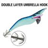 Durable ABS Wood Shrimp Lures Green Blue Red Yellow 10cm Squid Hook Jigs Octopus Lure Fishing Accessories