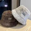 Fisherman Hat for Women Thickened To Keep Warm and Cold Proof Korean Style Fashionable Rabbit Fur Basin Hat Showing Face Small Bucket Hat Trendy