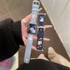 Compatible with Apple Watch 11th Gen Ultra/SE: Dog Star Embroidery Denim Strap.
