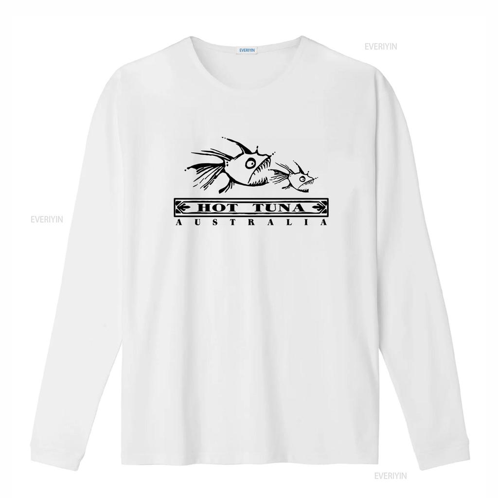 Hot Tuna Austrálie Vintage Tričko s potiskem ryb pro muže Velikost Střední vintage Vyprané homme Lehce streetwear designové oblečení