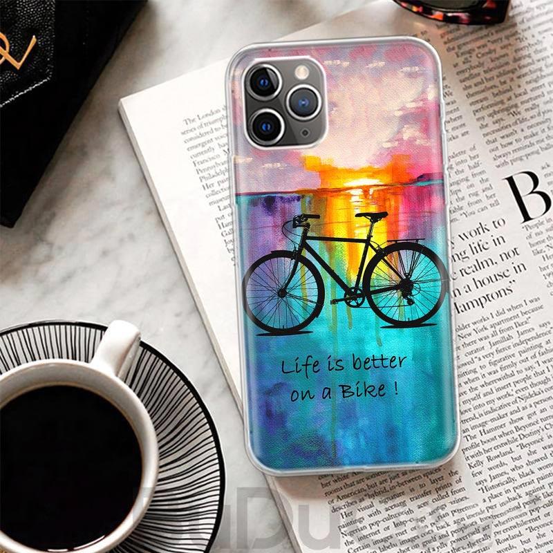 Bicycle Bike Sport Cover For iPhone 17 Air 16 16E 15 Pro Max 14 Plus 13 Mini Phone Case 12 11 7 8 SE Customized Print Shell 16 1