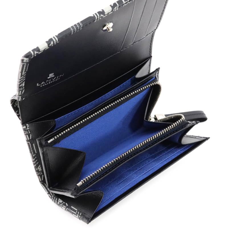 Lanvin Collection 135th Anniversary Wallet Black Bi-fold 65-6090 Women's