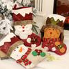 3D Christmas Socks Cartoon Christmas Tree Ornaments Rustic Candy Gift Bags  Xmas Tree Pendants