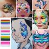 Körperbemalung Farbe Regenbogen Gesichtspigment Hochpigmentierte Aquarellfarbe für Partys Langanhaltend & Kinder