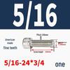 304 Stainless Steel Fine Thread Socket Head Cap Screw 10#-32, 1/4-20, 5/16-24