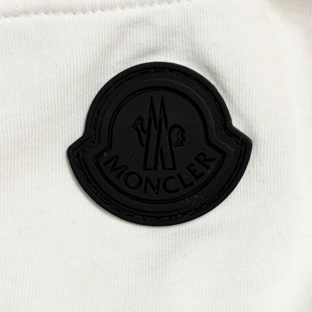MONCLER Front Logo T-Shirt White Men's Size XL Model G10918C7C510829H8