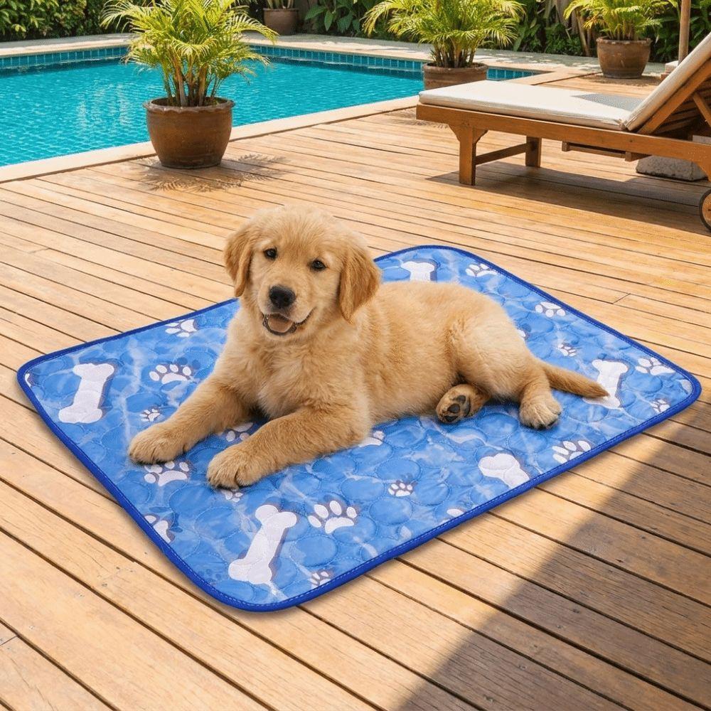 Nonslip Dog Cooling Pad Breathable Dog Sleeping Mat Pet Floor Mat Cat Nest Bed Indoor Use