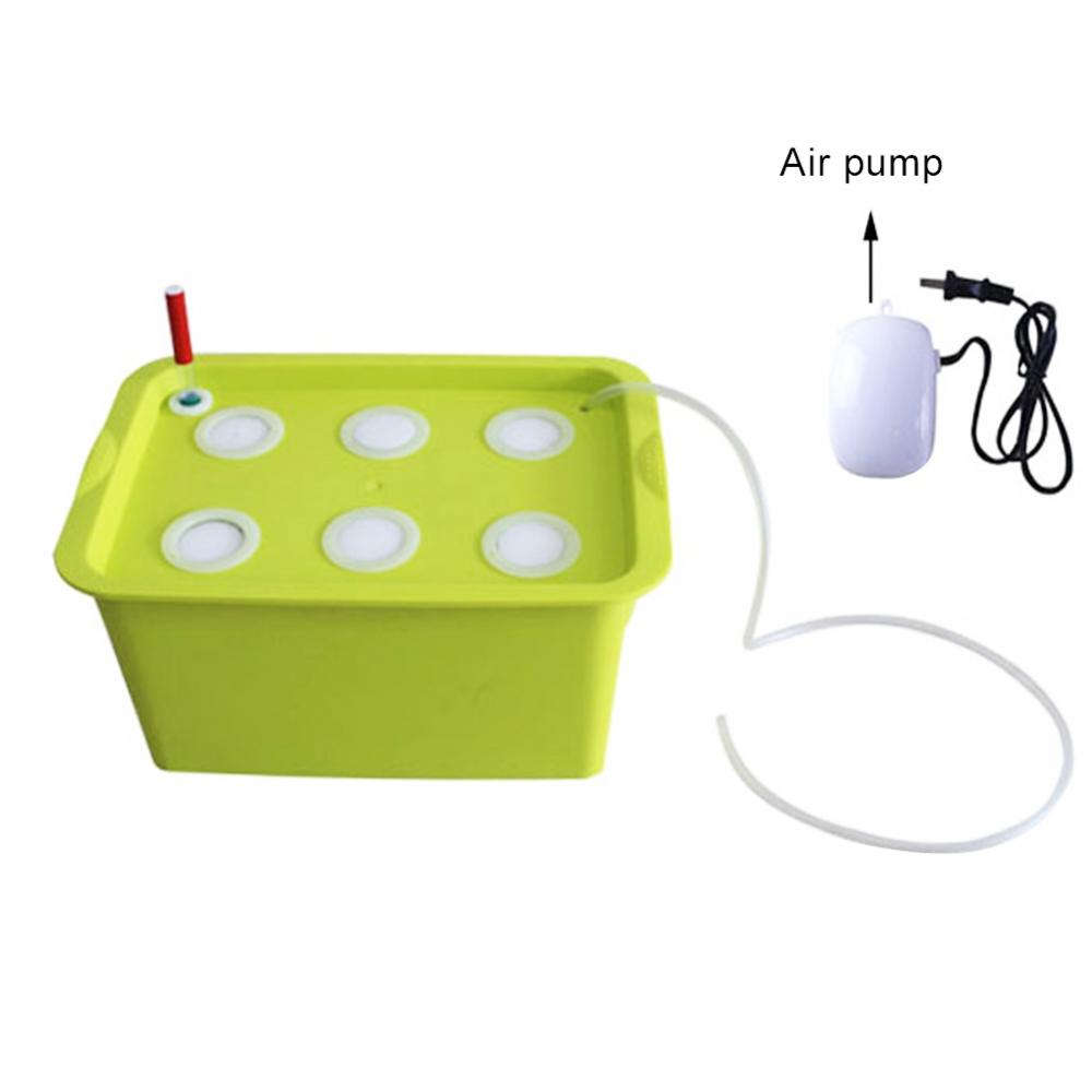 110/220V 6-Holes Static Plant Site Hydroponic Nursery Pot Growing Box Hydroponic Systems Kit Soilless Cultivation Box Indoor