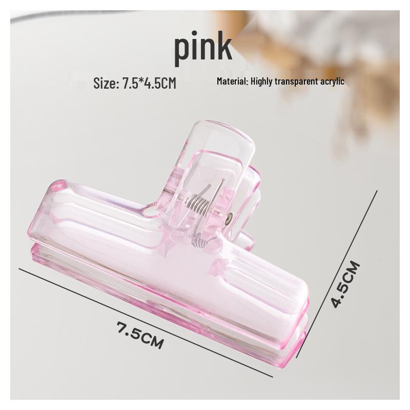 Transparent Acrylic Bulldog Clips for Documents and Tickets - Stylish, High-Value for Students and Office Use