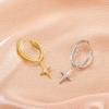 Twisted Star Charm Ear Cuff with Sparkling Stone for Women