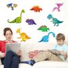 DIY Colorful Dinosaur Wall Stickers for Kids Removable Nursery Kindergarten Living Room Decor Cartoon Dino Decals Easy Peel & Stick