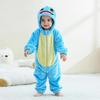 Blauwe Schildpad Onesies Voor Baby, Peuter Romper, Cartoon Baby Kigurumi Flanellen Anime Pyjama, Halloween Kerstmis Cosplay Kostuum, Feestcadeau
