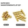 19-piece/set Carb Main Nozzle Set Main Intermediate Jet Set Easy Assemble Brass Compatible-for EVO- TC- V-Twin Durable