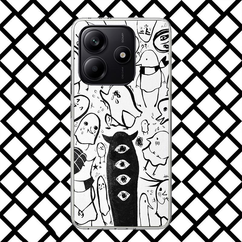 Oyasumi Punpun Phone Case for Xiaomi Redmi Note 15 14 14S 13 12 12S 11 Pro Plus 11E 11T 11S 10S 5G Soft Cover Fundas Redmi Note