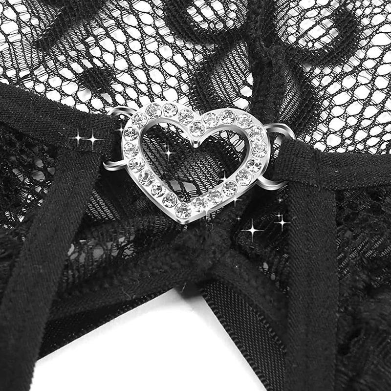 Women Erotic Jumpsuit Underwear One Piece Sexy Backless Ladies Lingerie Erotic Lace Sheer Pajamas Female Bodysuit Open Crotch Erotic Clothes