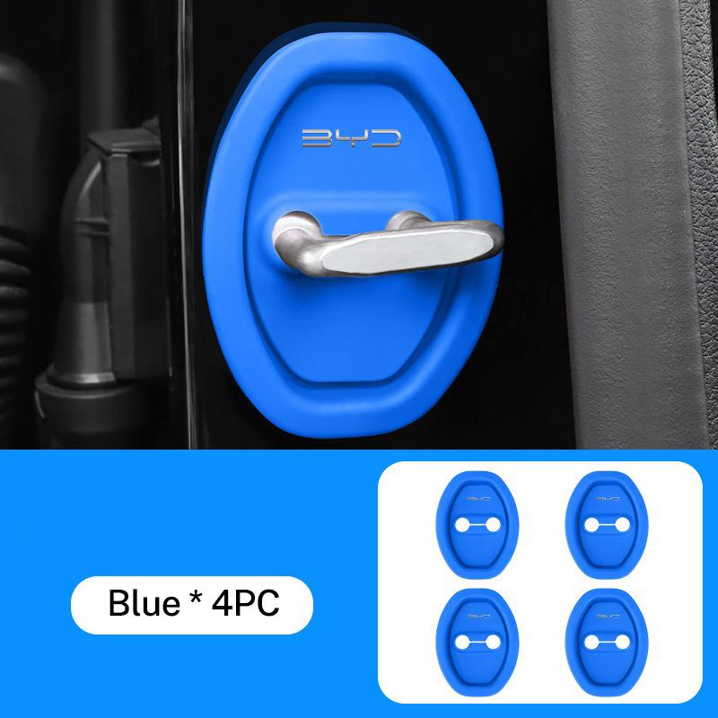 

2pc Mute Damping Cushion Silicone Car Door Lock Buckle Cover for BYD Atto 3 Tang F3 E6 Dmi Qin Yuan Song plus EV Dolphin Seagull