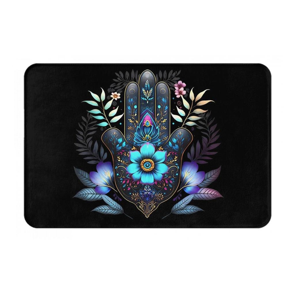 The Hand Of Fatima Printed Anti-slip Doormat Floor Mat Water oil proof Carpet Rug for Kitchen Entrance Home Balcony Footpad Mats