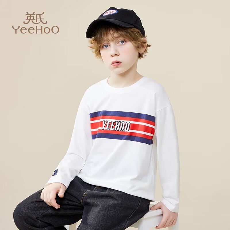 YEEHOO Boys  Academy Stripe Long Sleeve T-Shirt 110