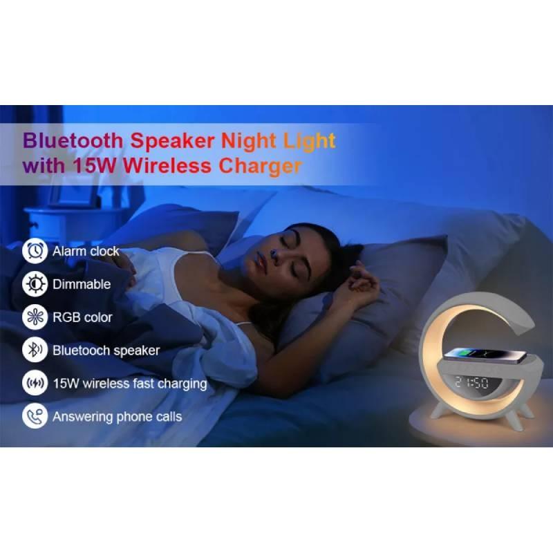 Intelligent Smart Led Lamp Bluetooth Speaker Wireless Charger Atmosphere Lamp