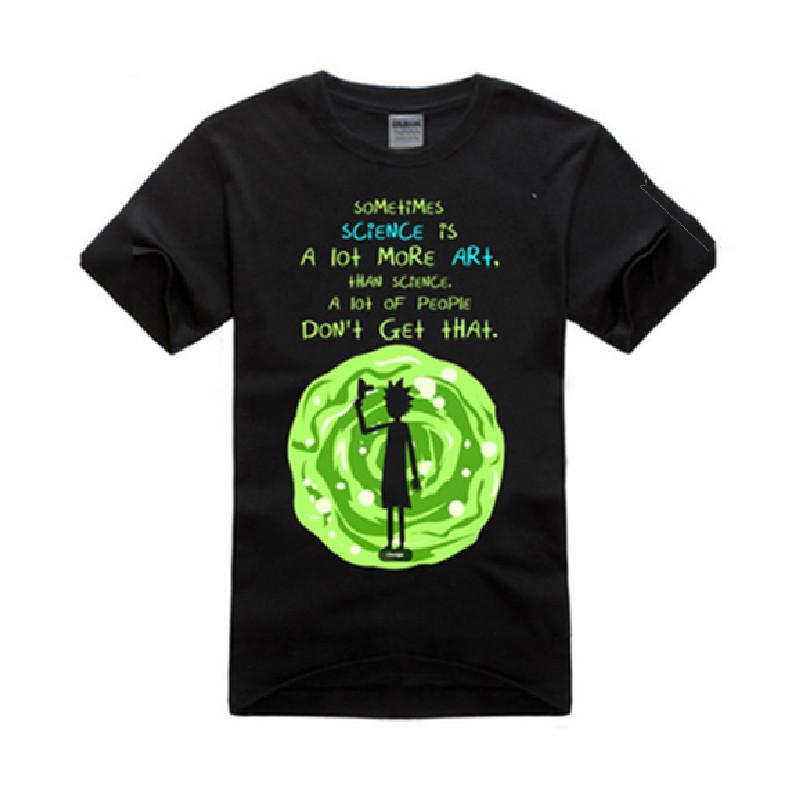 Rick And Morty T Shirt Men Short Sleeve Polyester Breathable Summer Casual Style For Teens
