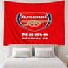 Custom Name Arsenal F.C Print Tapestry, Backdrop, Easy Setup, Ideal for Bedroom, Office & Living Room, with Aesthetic Wall Hanging Decor.
