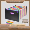 A4 Accordion File Folder, 25 Pockets, Multicolor, Large Capacity for Office Storage