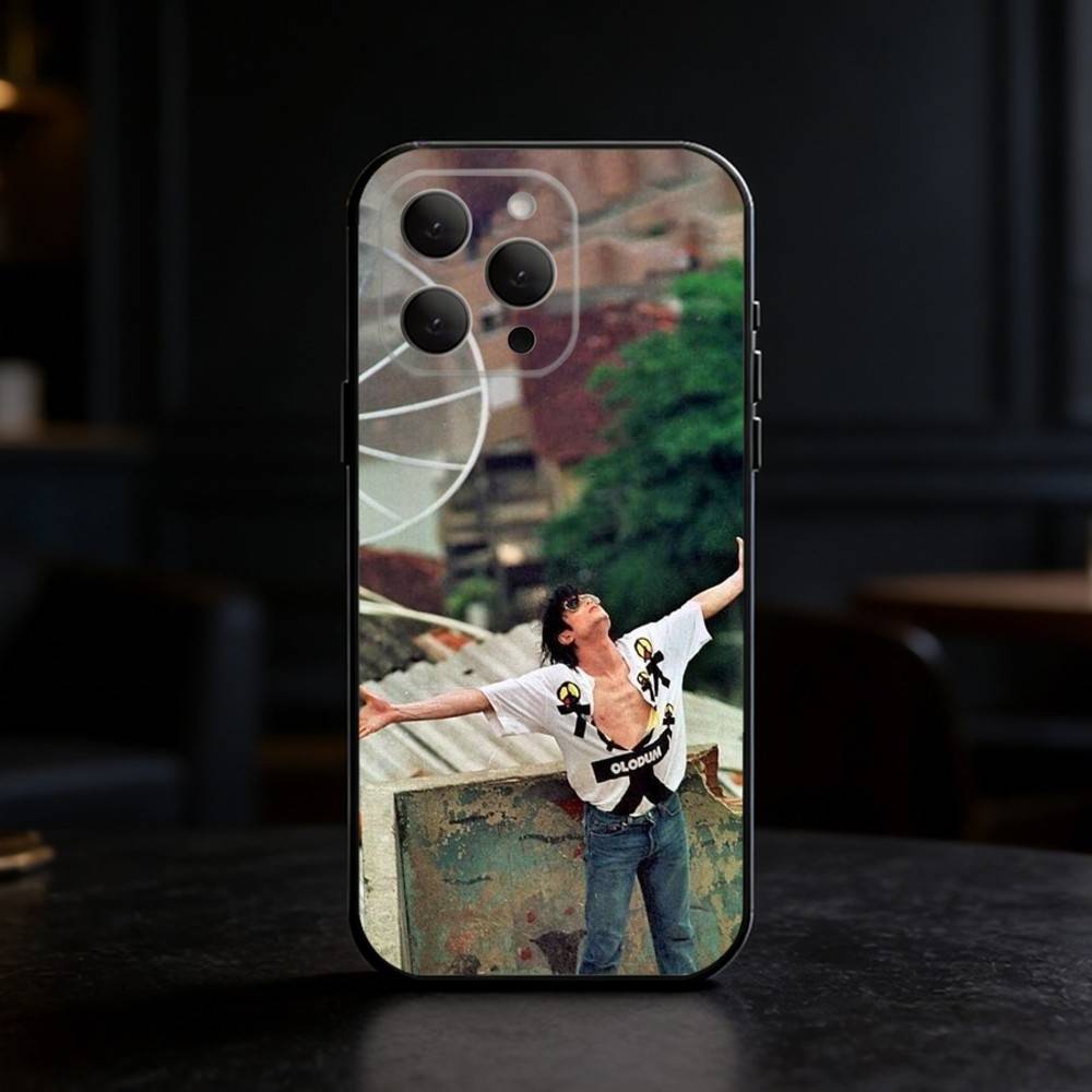 Michael Jackson Phone Case For iPhone 17,16,15,14,13,12,11 Plus,Pro,Max,Mini Silicone black Soft Cover