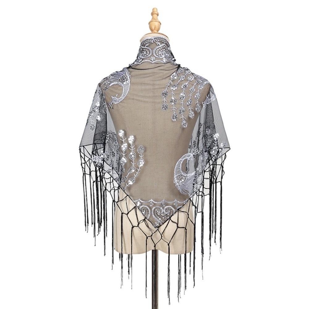 

Casual Lace Flower Lace Scarf Shawl Thin Vintage Bandanas for Women Cute Chic Style Triangle Head Scarf Photography Chic Style