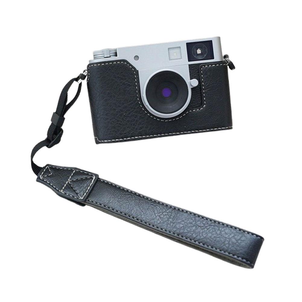 Half Body Leather Camera Bag For Fuji X-half Quick Release Protective Shell Bottom Cover Camera Carrying Bag