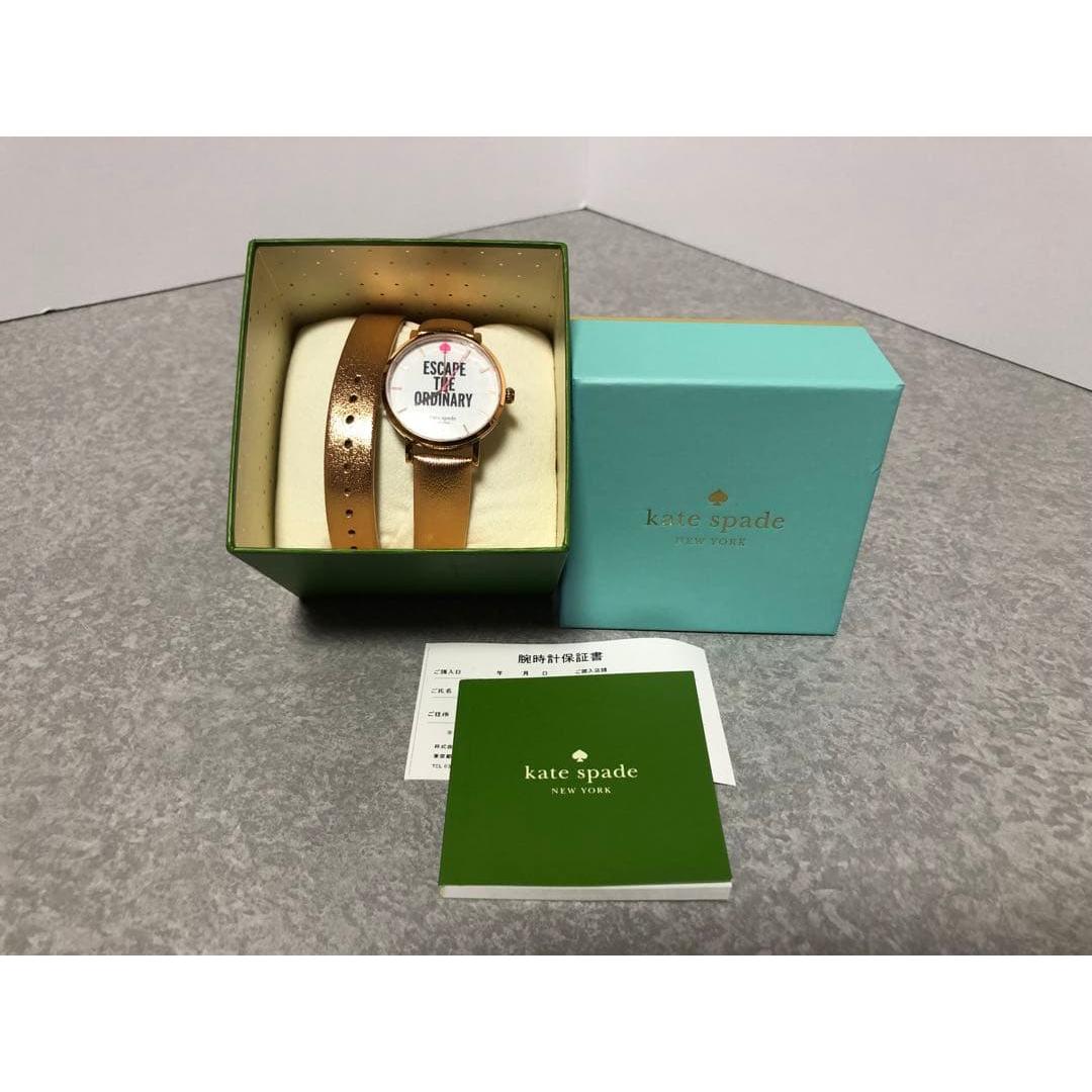 Used kate spade ESCAPE THE ORDINARY watch gold