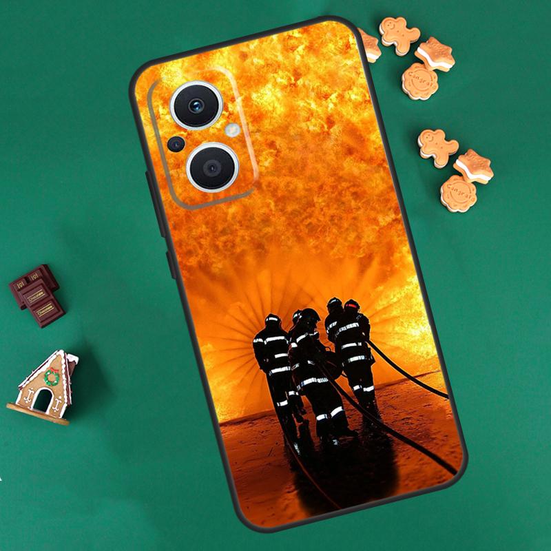 Firefighter Heroes Case For OPPO Reno 14 13 12 11 F 10 Pro 8T 8 7 Lite Cover For OPPO Find X8 X6 X5 X9 Pro Coque