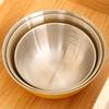 Stainless Steel Vegetable Storage Bowls with Scale Egg Beating Bowl Salad Mixing Bowl  Baking