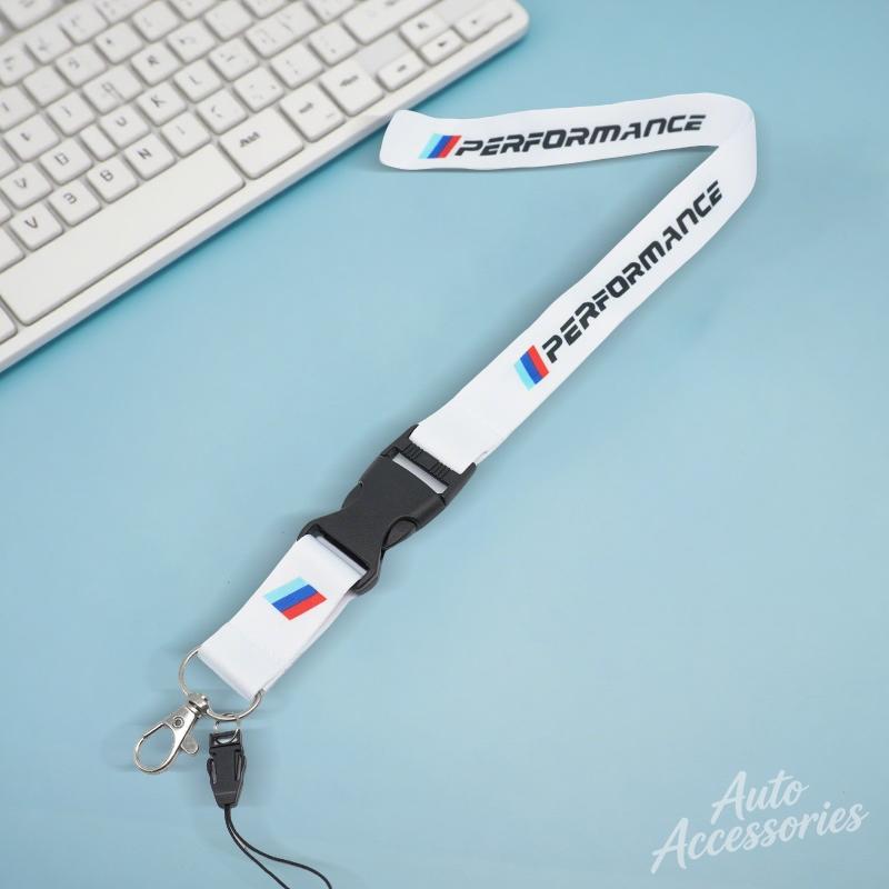AAACC1 Car Lanyard Pass Work ID Mobile Neck Strap Keychain Accessories For BMW Performance E46 E60 E90 E39 E87 E36 E92 E70 E91 X3 X5 X1