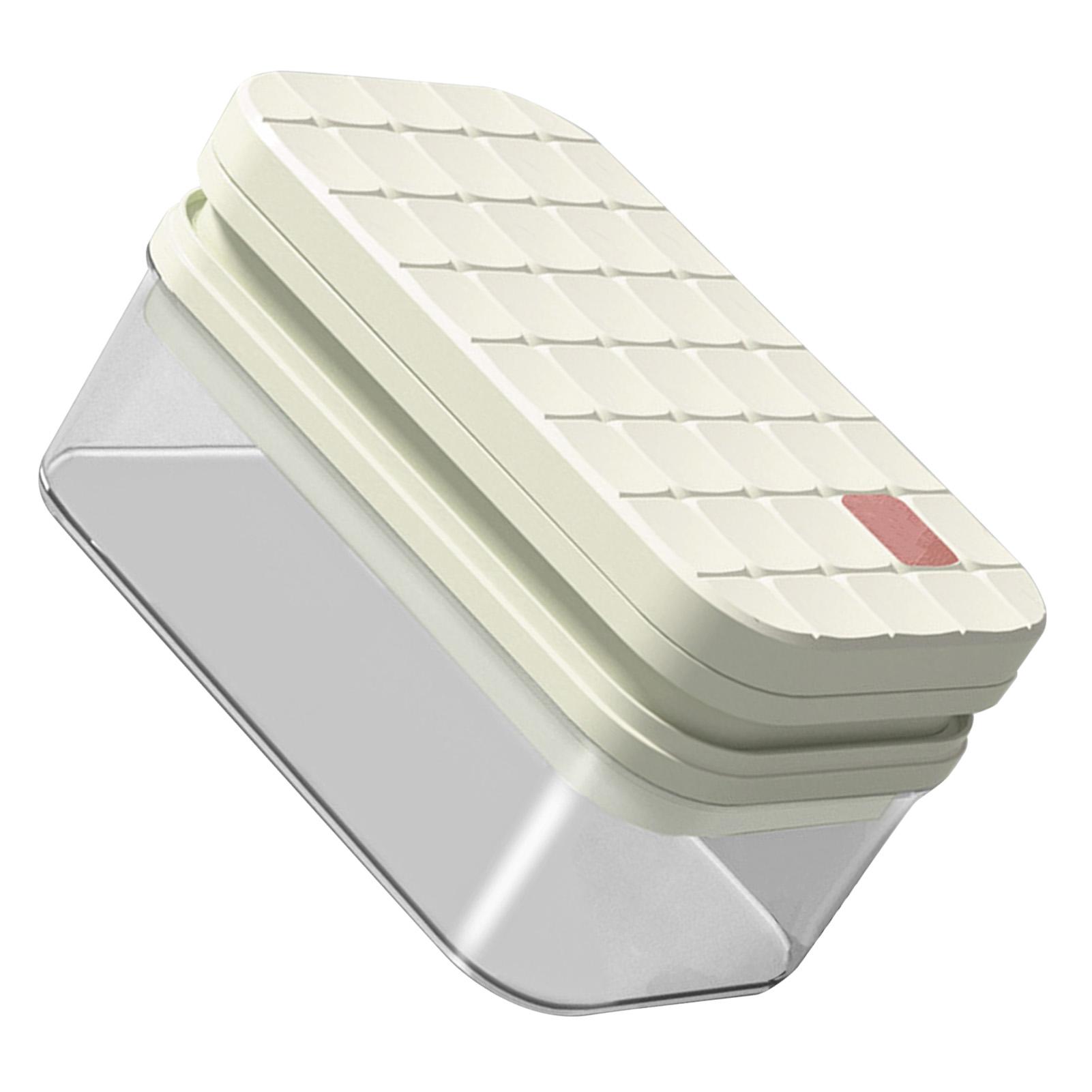 

Ice Cube Tray 56 Grid 2 Layer Large Capacity Square Ice Cube Mold with Lid and Bin for Home Use