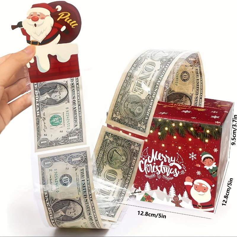 1PC Merry Christmas Pull-Out Gift Box - Fun Surprise Cash Storage Box for Friends, Girlfriends, Wives, Sisters