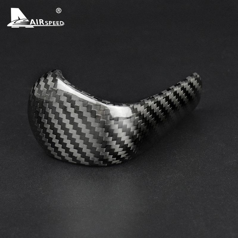 Real Carbon Fiber Sticker Gear Shift Knob Cover for Mazda CX3 CX4 CX5 CX8 ATENZA AXELA 2014 2015 2016 2017 Accessories