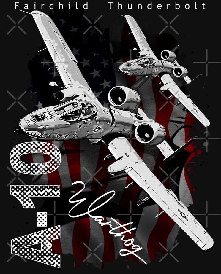 T-shirt A10 Warthog Thunderbolt II Aereo d'attacco 100% Cotone Girocollo Estiva Manica Corta Casual da Uomo Taglia S3XL
