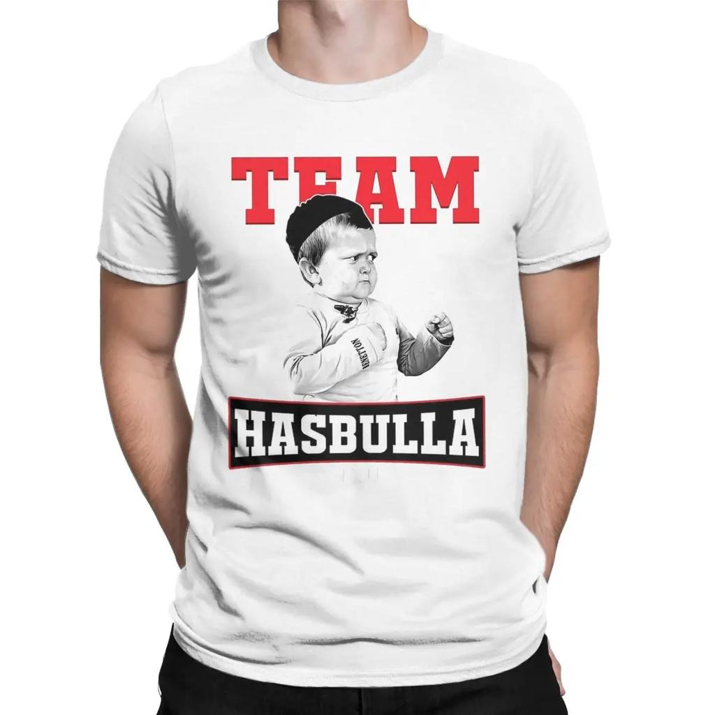 Men's Team Hasbulla T Shirts Hasbulla Magomedov Khabib Cotton Clothes Funny Short Sleeve O Neck Tee Shirt Summer T-Shirt