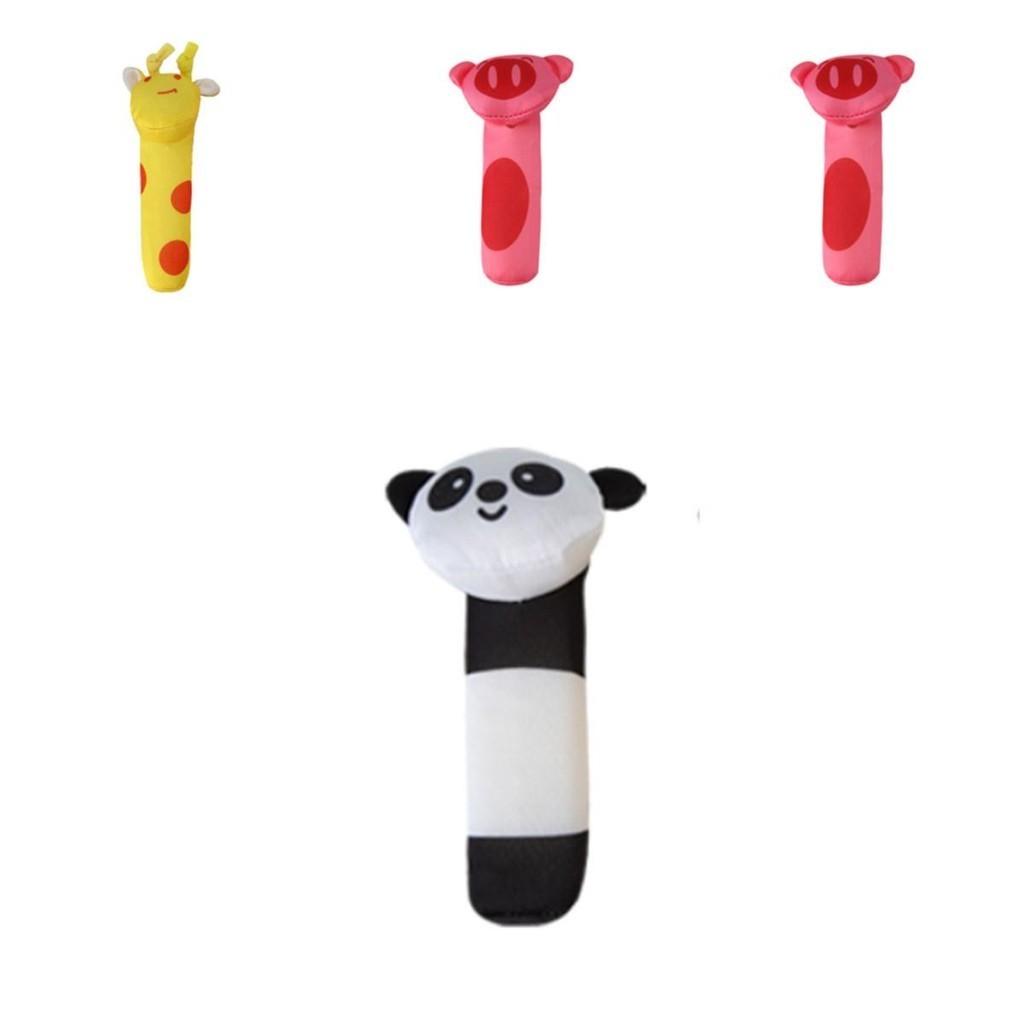 Cute Animal Bell Rattle Plush Toy For Soothing And Visual Development Of Newborns