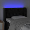 Vidaxl Zagłówek Do Łóżka Z Led, Czarny, 83X16X78/88 Cm, Aksamit