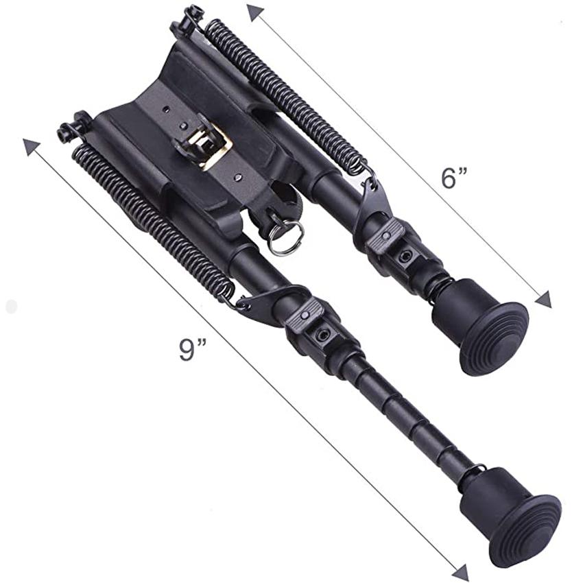 Bipied De Fusil Réglable 6-9 Pouces Avec Rail Picatinny