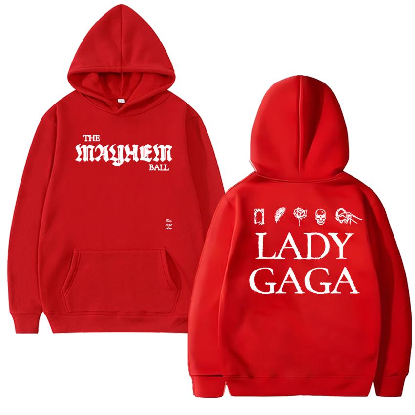 2025 New in Lady Gaga The MAYHEM Album Graphics printed Sweatshirt Autumn Winter Unisex vintage Hoodie Men women Fleece pullover