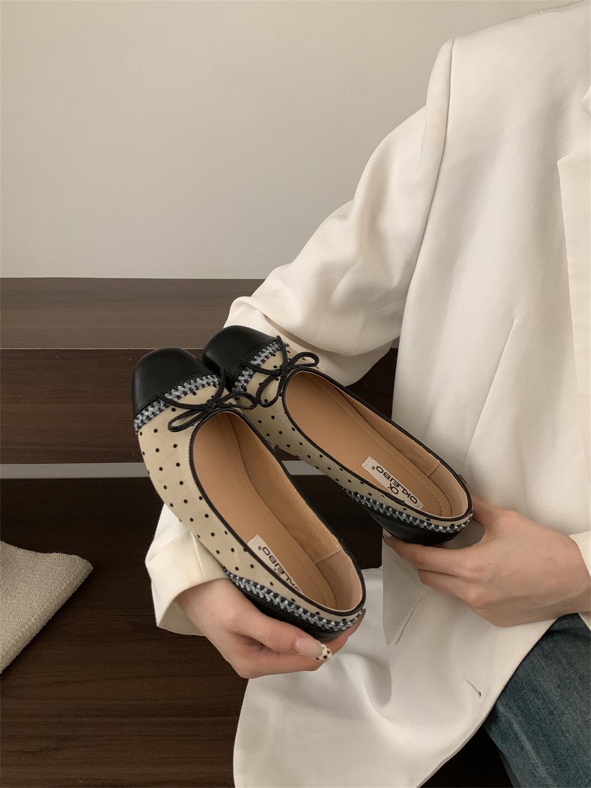 

Шикарные красные балетки с квадратным носком и бантом: Женские туфли-лодочки для французской свадьбы Size 35