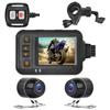 2 Inch Motorcycle Dash Cam HD 1080P DVR Camera Wide-Angle Loop Recorder Front & Rear Waterproof Night Vision Driving Recorder