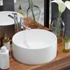 Day and Night - Day and Night Round White Ceramic Sink 40x15 Cm