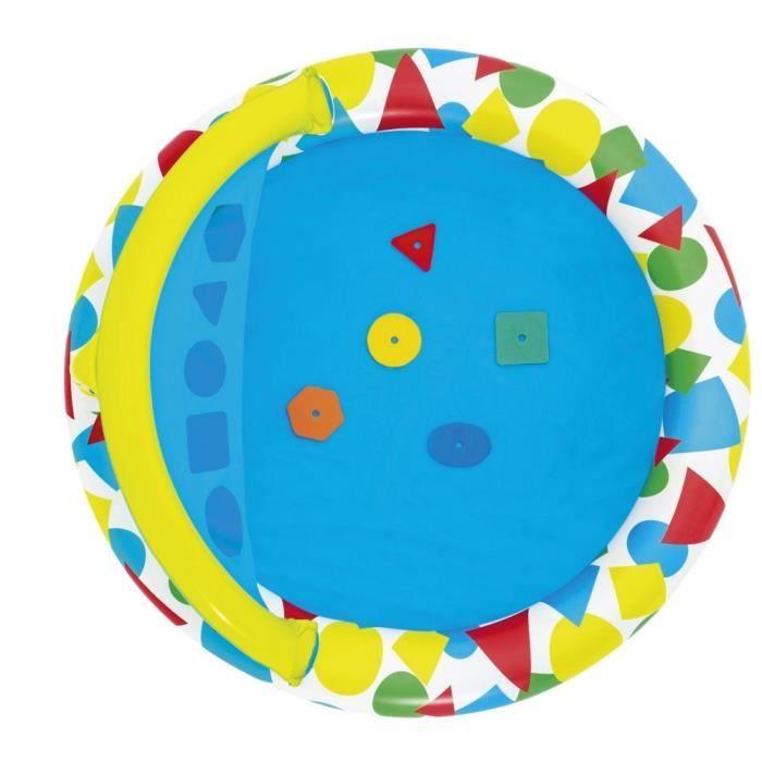 Aufblasbarer Pool - Splash &; Lernen - 120x117x46cm - Geschicklichkeitsspiel - Markise