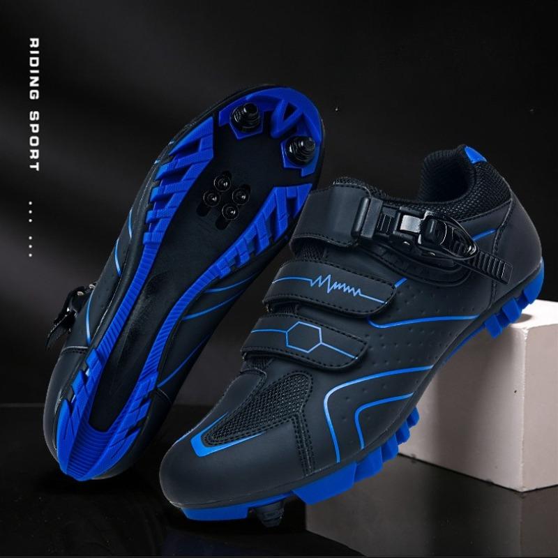 Men Women Hard-Soled Wide-Bottom Cycling Shoes with Locks for Mountain Bikes Road Bikes and Spin Bikes Ideal Casual Sports Shoes