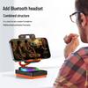 Multifunkční sada tři v jednom: Bluetooth reproduktor, Sluchátka, Stojan na mobilní telefon s Atmosférickým světlem a HD kvalitou zvuku