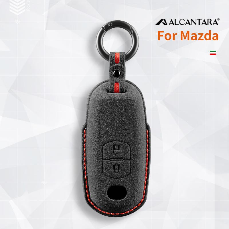 Alcantara Suede Car Key Case For Mazda 2 3 5 6 Bl Bm Gj Atenza Axela Demio Cx-3 Cx3 Cx-5 Cx5 Cx7 Cx9 Cx8 Cover Shell Accessories