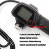 Lithium Powered Bike Throttle With Curved Speedometer Screen & Security Lock Mechanism Rubber Throttle Handle for Ride
